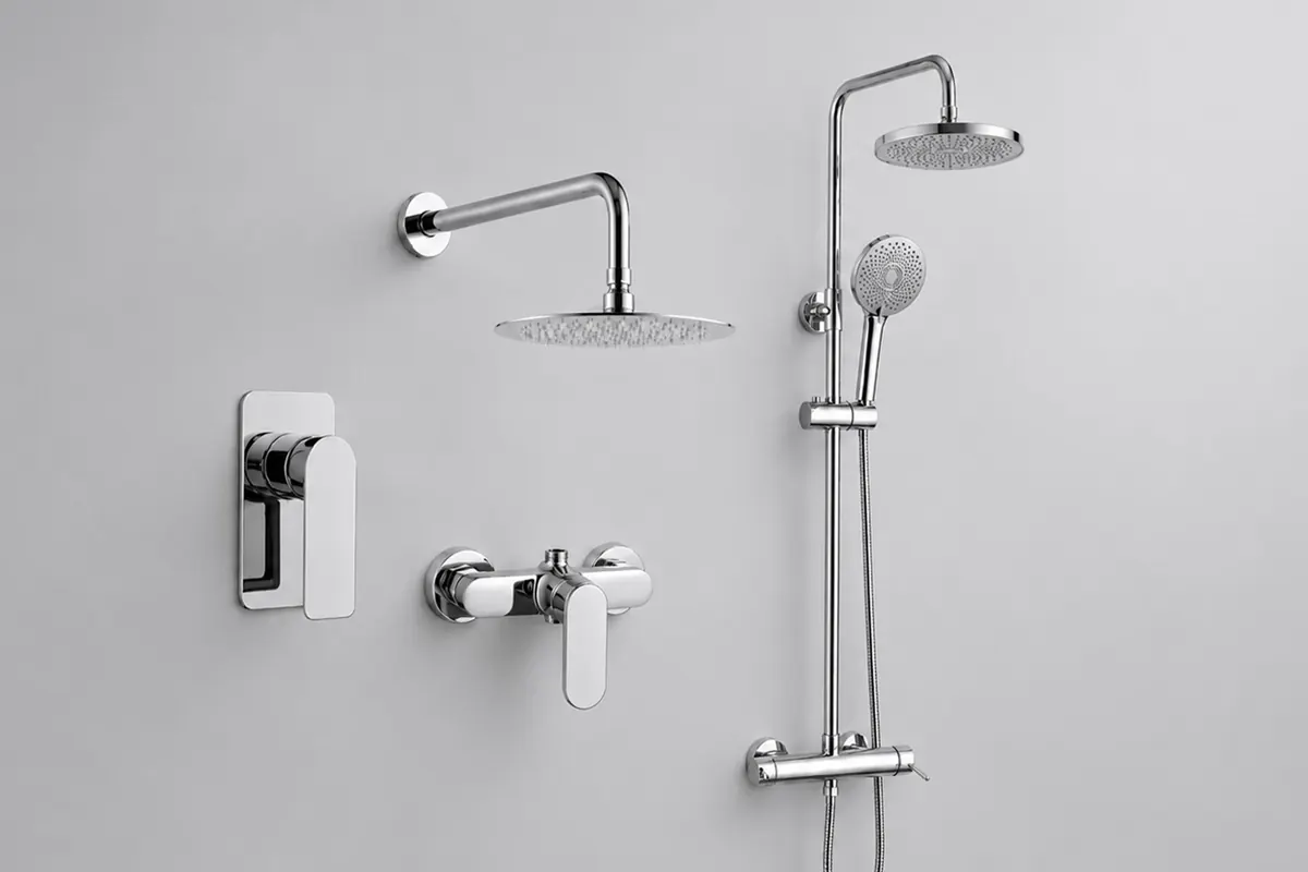 Bathroom shower fixtures