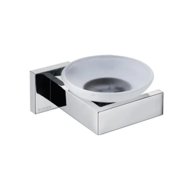 304 Stainless Steel Square Design Soap Dish Holder