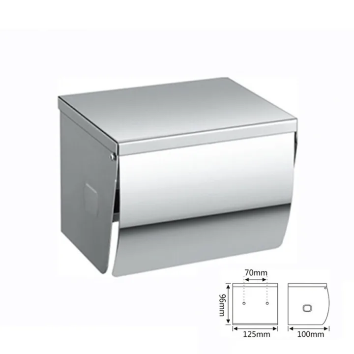 Toilet Paper Holder with Shelf, No-Drill or Wall-Mounted