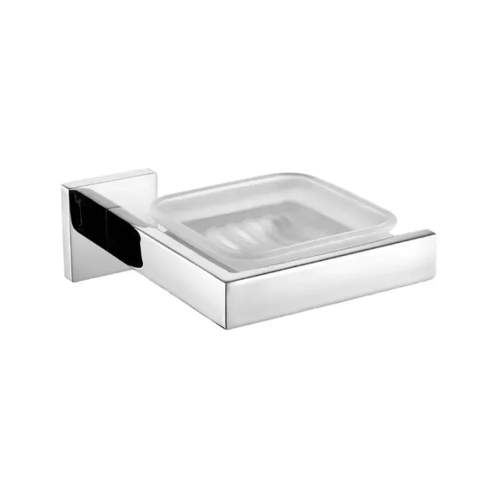 304 Stainless Steel Square Design Soap Dish Holder