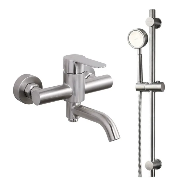 Wall-Mounted Single-Handle Shower Faucet Set