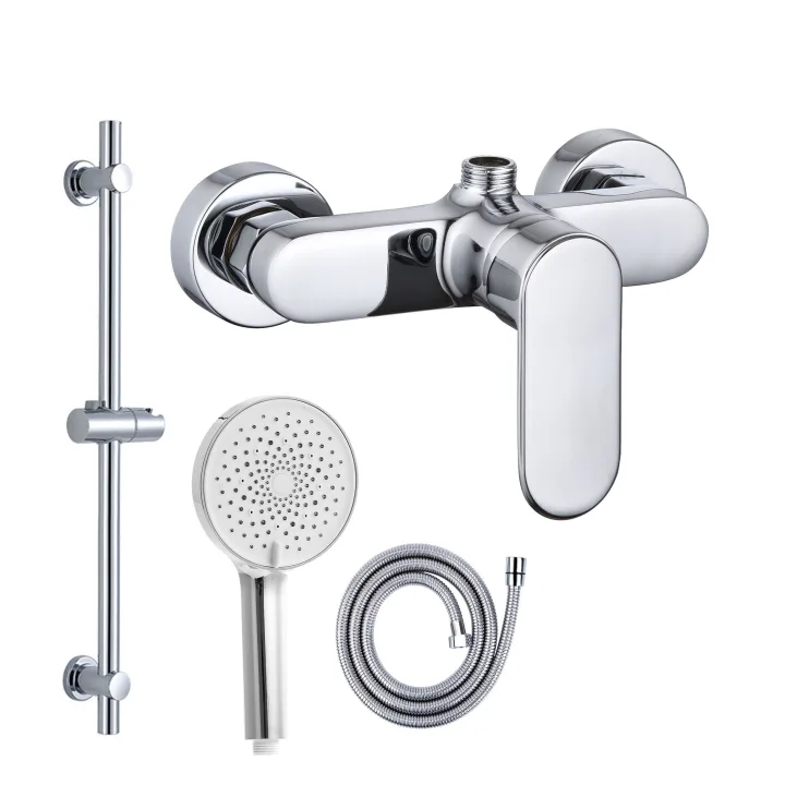 Wall-Mounted Single-Handle Bath Shower Faucet