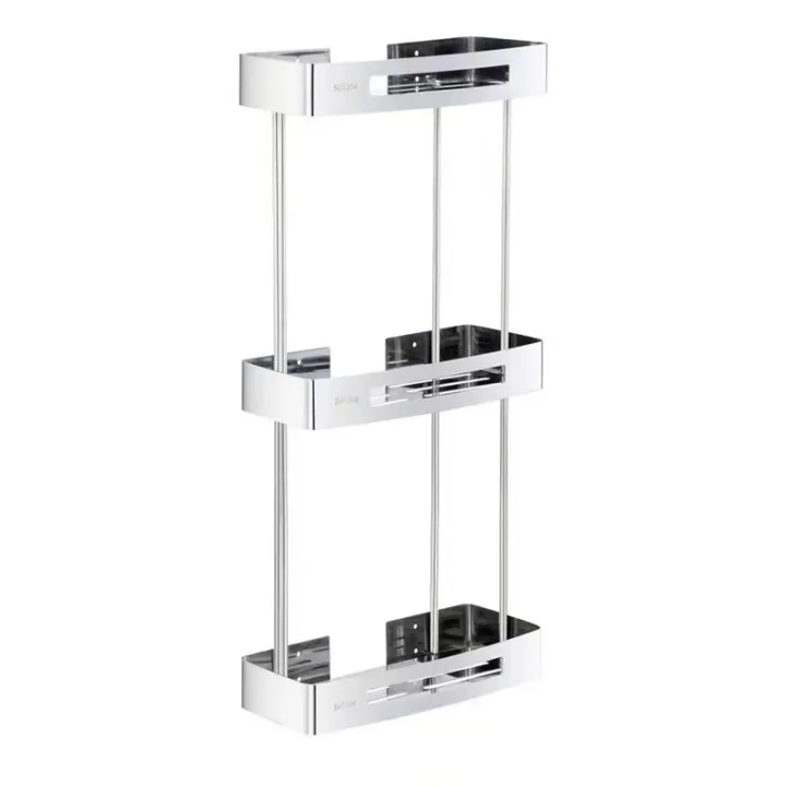 304 Stainless Steel A4 Triple Layer Corner Shelf