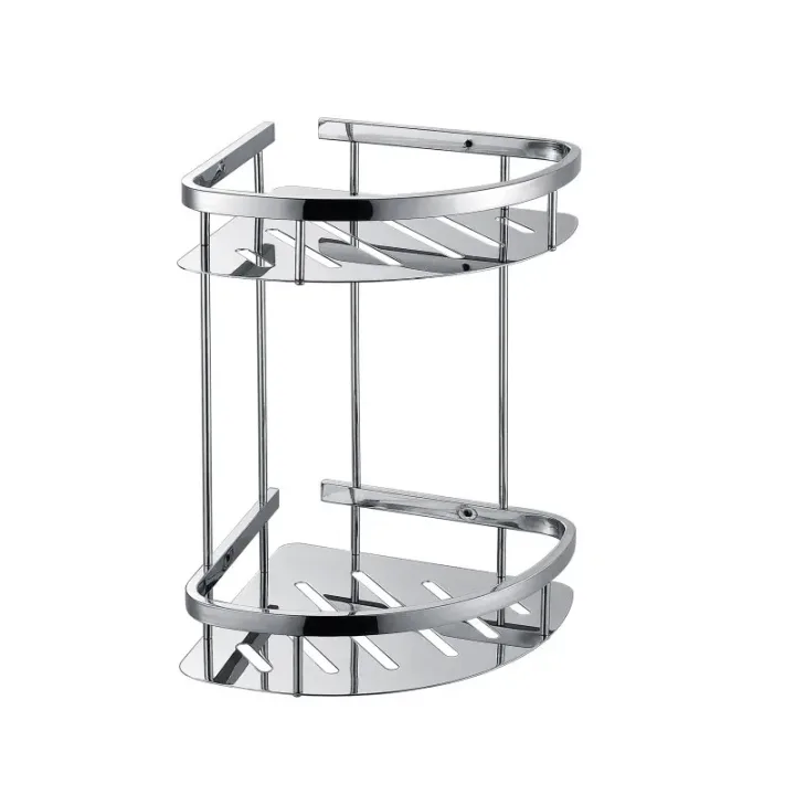 304 Stainless Steel A5 Double Layer Corner Shelf