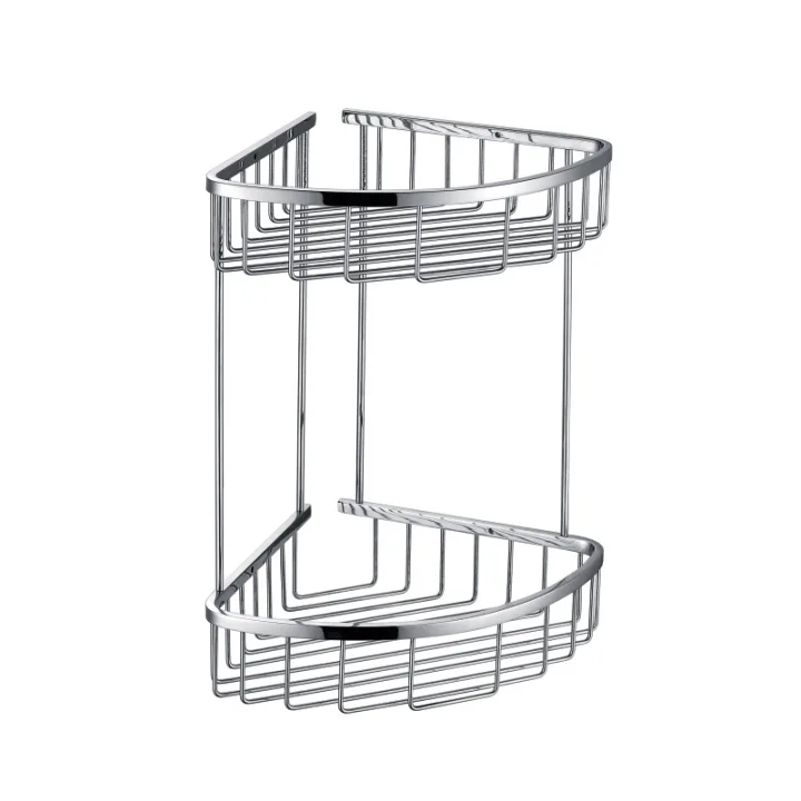 304 Stainless Steel Double Layer Corner Shelf