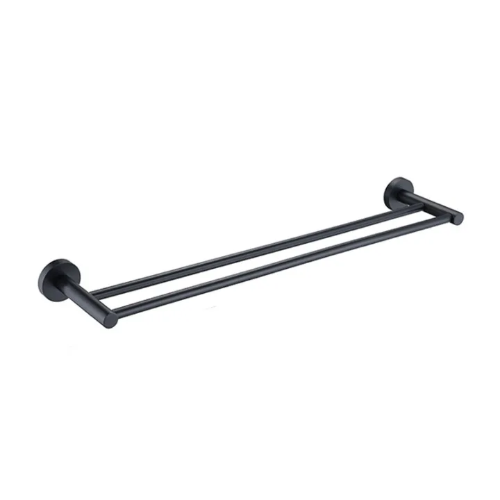 Wall-Mounted Double Towel Rod Bar