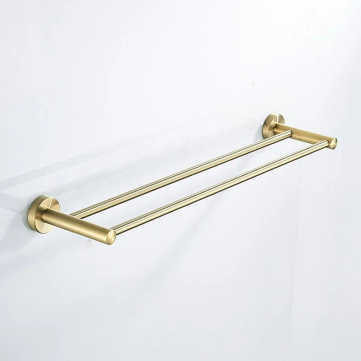 Wall-Mounted Double Towel Rod Bar