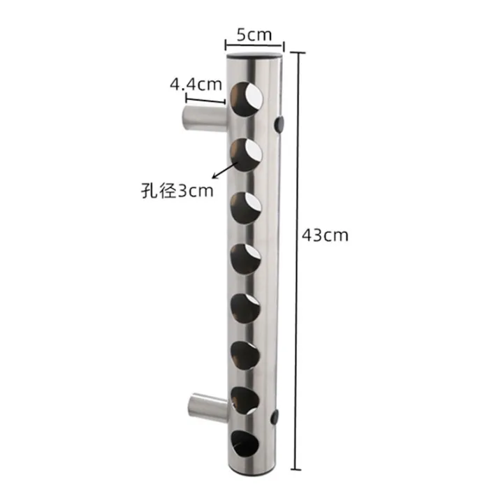304 Stainless Steel Wall-Mounted Wine Bottle Rack