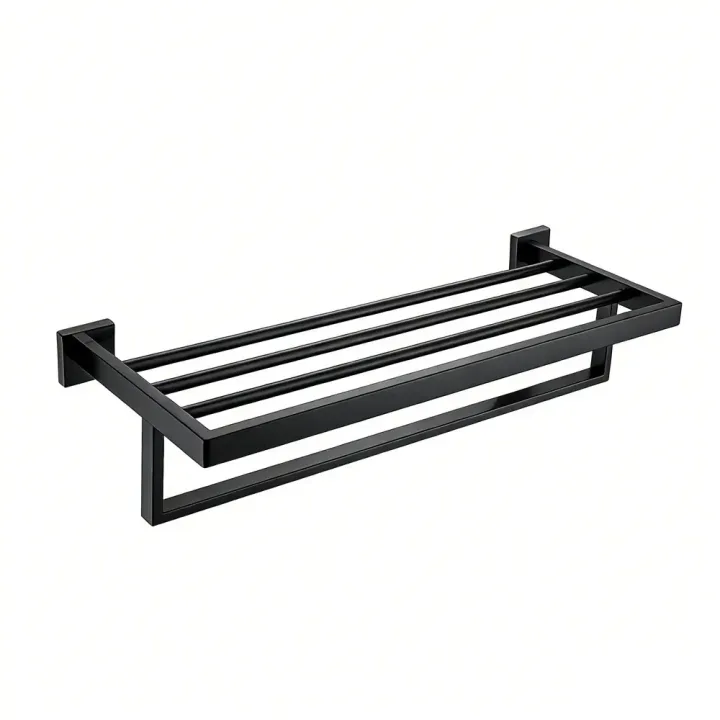 Square Design Towel Rack With Towel Holder