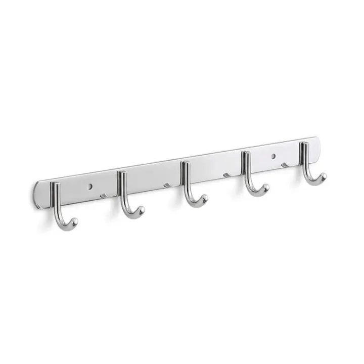 Wall-Mounted Hook Rack with 5 hooks