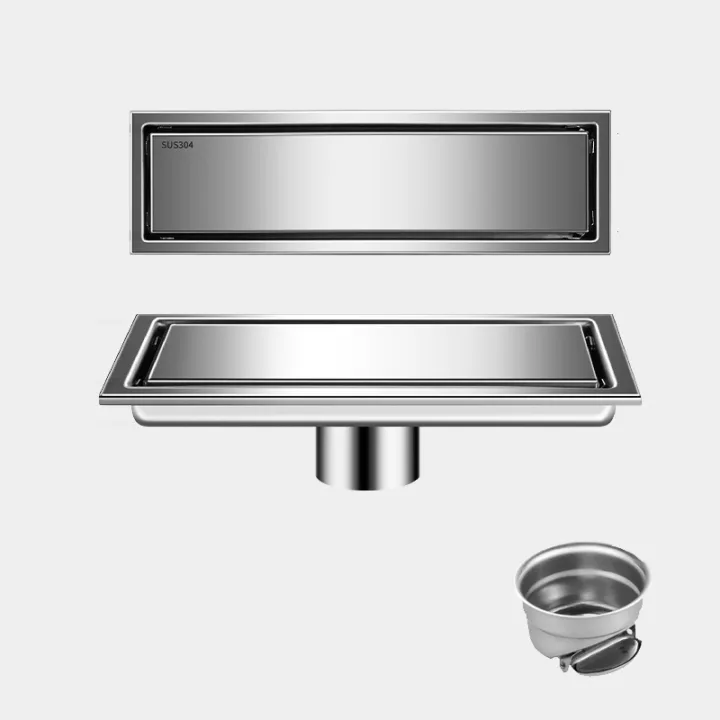 Linear Floor Drain for Bathroom & Shower 10*30cm