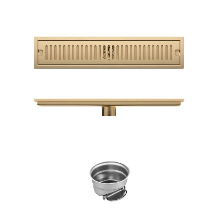 Linear Floor Drain Horizontal Slotted Grate 10*50cm
