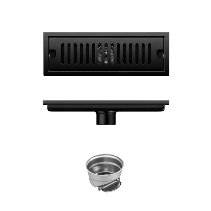 Linear Floor Drain Horizontal Slotted Grate 10*30cm