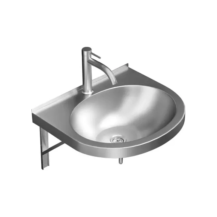 304 Stainless Steel Wall-mounted Round Basin