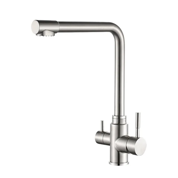 3 Way Filter Double-Handle Kitchen Faucet