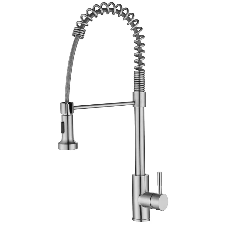 Pull-Down Spring Kitchen Faucet with Dual Sprayer