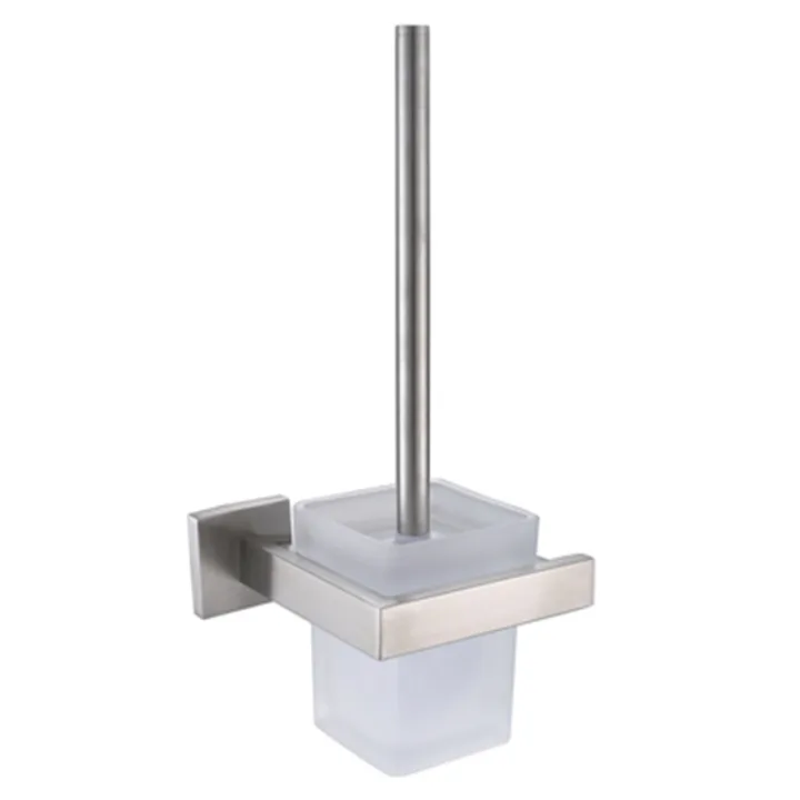 H-Series Square Base Toilet Brushed Holder