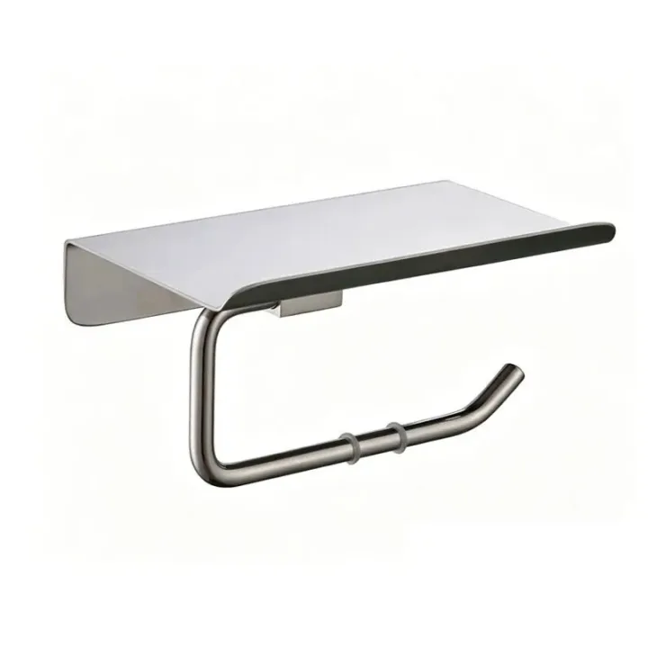 Toilet Paper Holder with Shelf