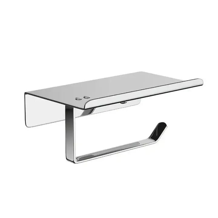Toilet Paper Holder with Shelf