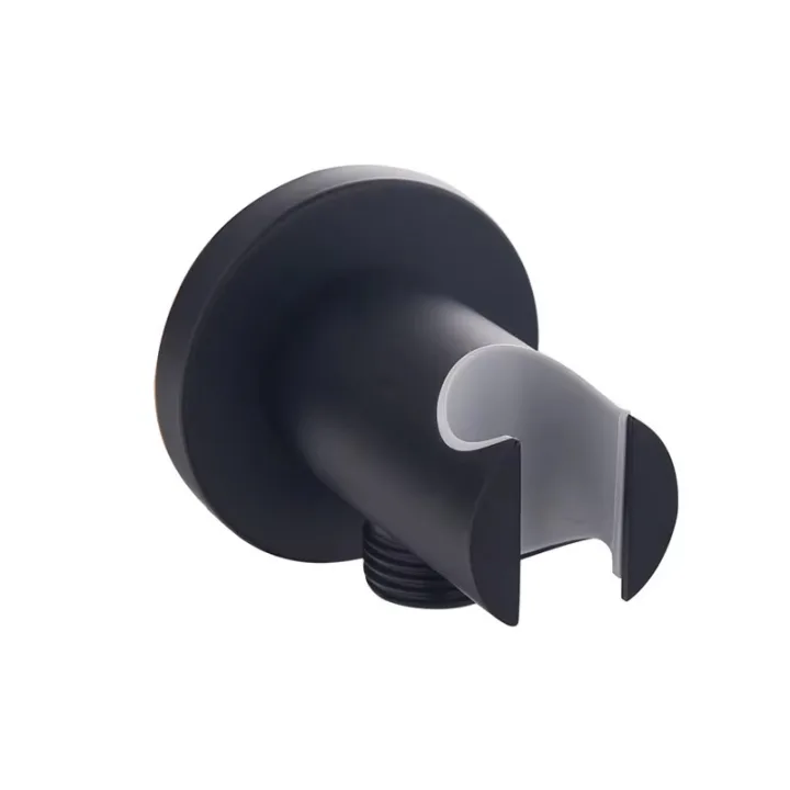 Concealed Shower Rail With Outlet - Round Mounted Bracket