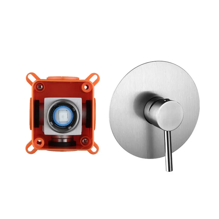 Concealed 1-Outlet Bath-shower mixer Valve with diverter Complete Box