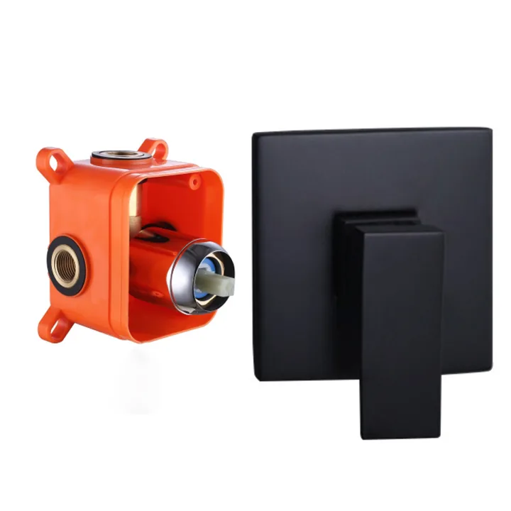 Concealed 1-Outlet Bath-shower mixer Valve with diverter Complete Box