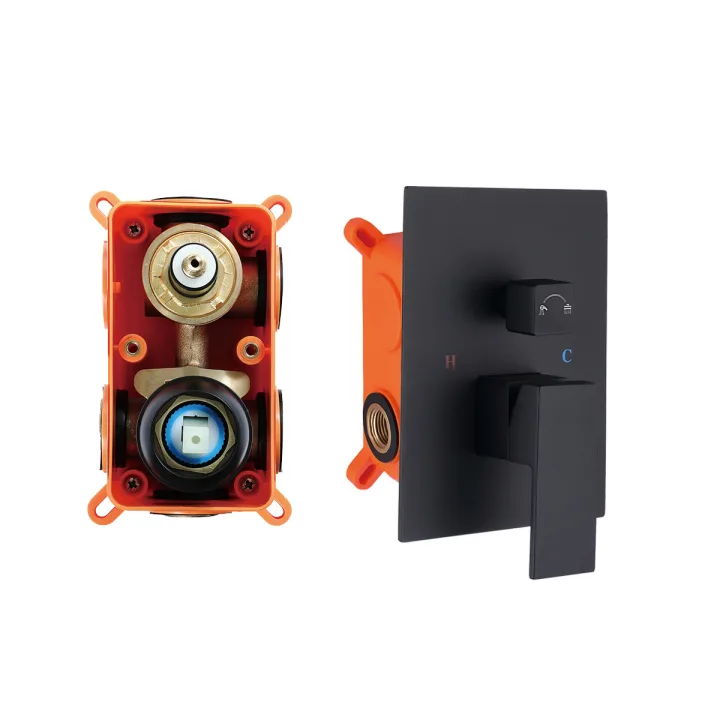 Concealed 3-Outlet Bath-shower mixer Valve with diverter Complete Box