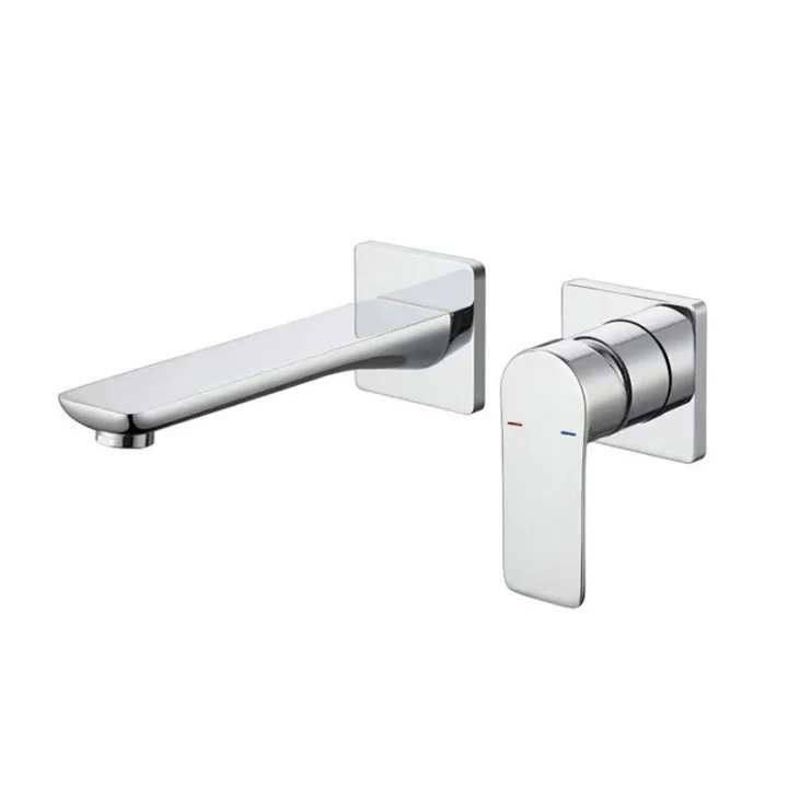 Square Wall-Mounted Concealed Basin Mixer