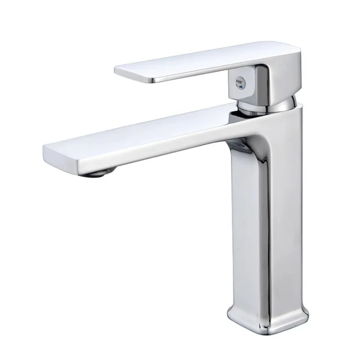 Short Single-Lever Square Faucet Mixer