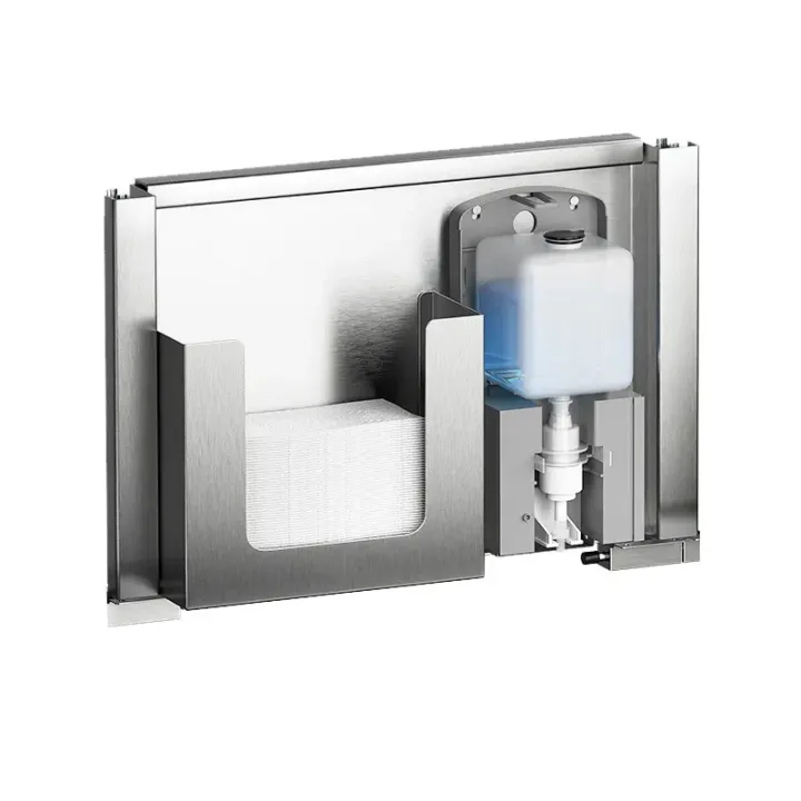 Behind-mirror Tissue Dispenser & Sensor Soap Dispenser 42*28cm