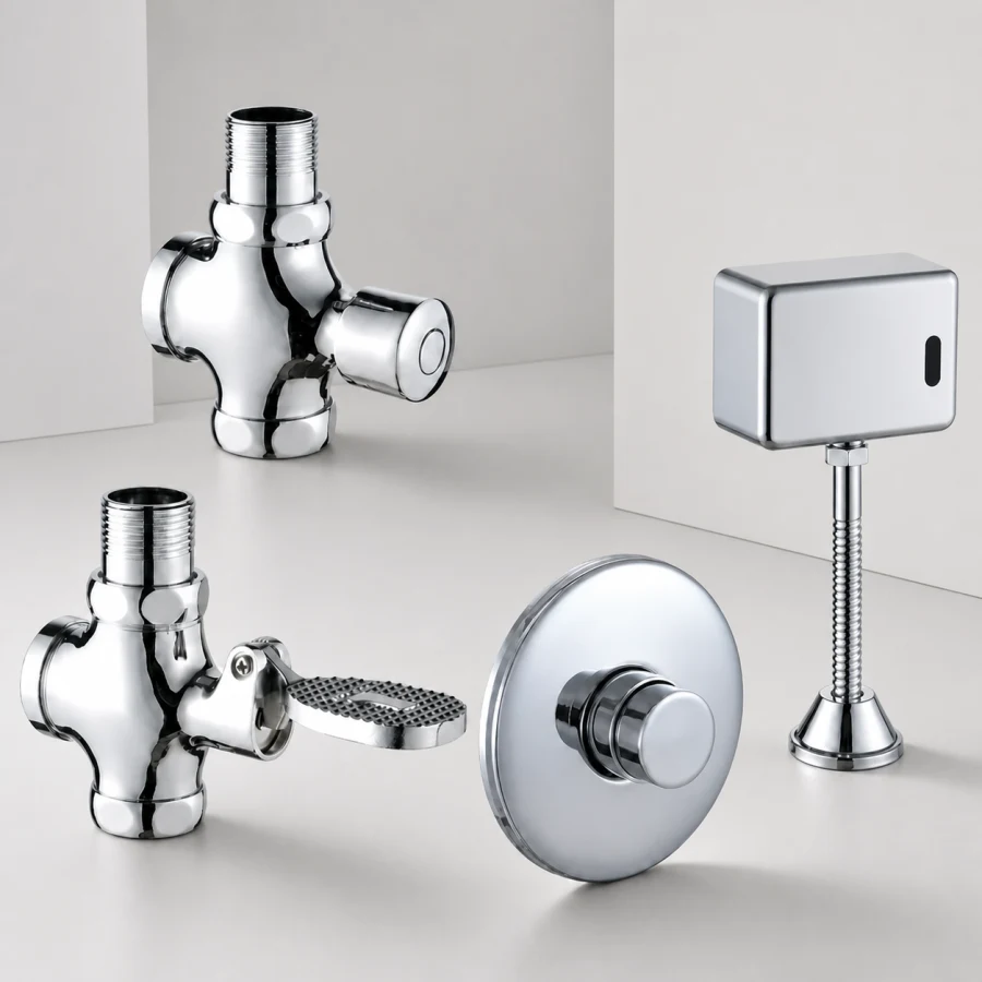 Manual and sensor flush valve product category