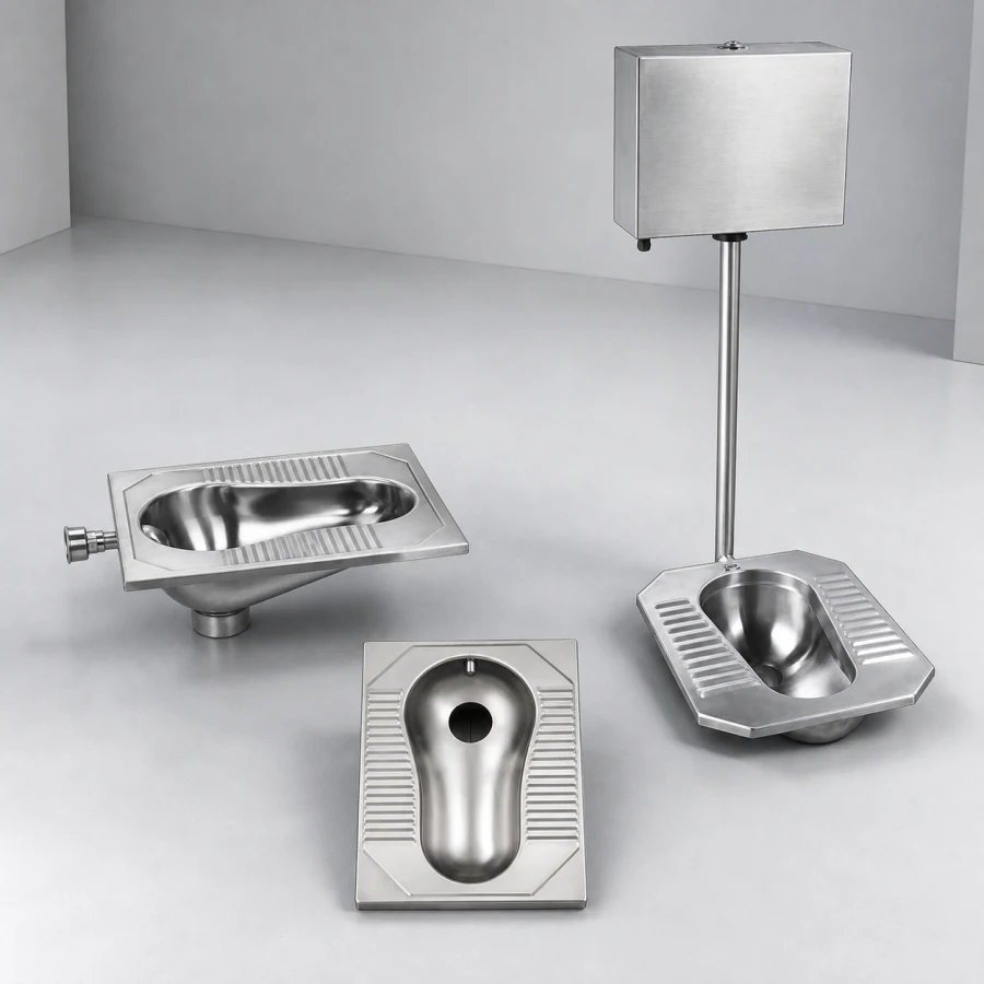 Stainless steel squat pan product category